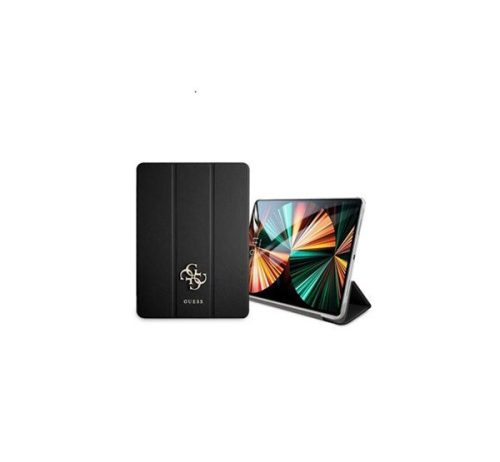 Guess Saffiano Folio Apple iPad Pro 12.9 oldalra nyíló tok, fekete
