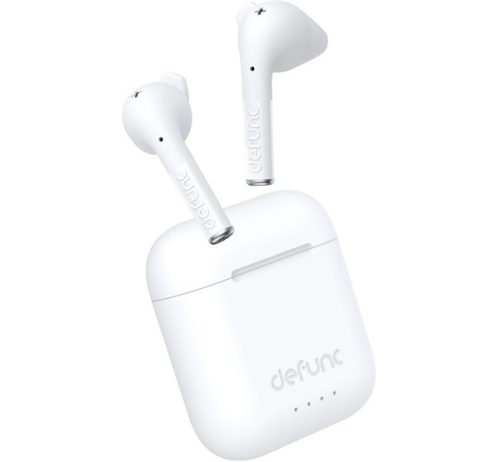 DeFunc TRUE Talk vezeték nélküli sztereó bluetooth fülhallgató, fehér