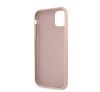 Guess PU 4G Printed Stripe Apple iPhone 11 hátlap tok, rózsaszín