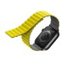 Uniq Revix mágneses szilikon szíj Apple Watch 42/44/45mm, sárga/szürke
