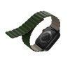 Uniq Revix mágneses szilikon szíj Apple Watch 42/44/45/49mm, zöld/taupe