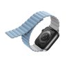 Uniq Revix mágneses szilikon szíj Apple Watch 38/40/41mm, fehér/kék