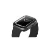 Uniq Glase Dual Pack Apple Watch S8/S7 41mm szilikon tok, átlátszó/fekete