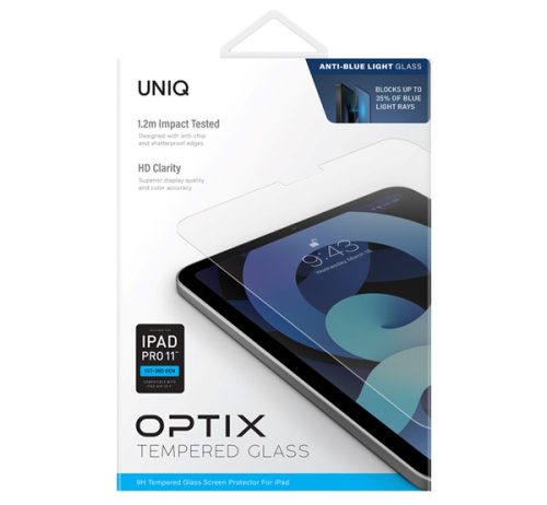 Uniq Optix Anti Blue Apple iPad Pro 11" /iPad Air 4 Tempered kijelzővédő fólia