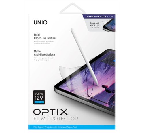 Uniq Optix Paper Sketch Apple iPad Pro 12.9" (2018/2020/2021) Paper like kijelzővédő fólia