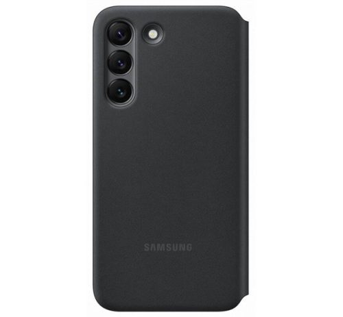 Samsung Galaxy S22 LED View Cover, gyári flip tok, fekete, EF-NS901PB