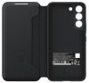 Samsung Galaxy S22 LED View Cover, gyári flip tok, fekete, EF-NS901PB