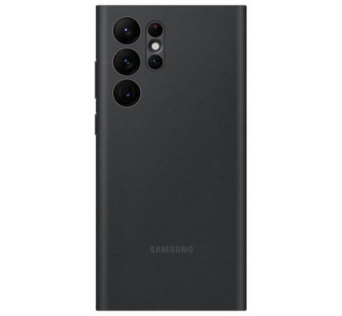 Samsung Galaxy S22 Ultra LED View Cover, gyári flip tok, fekete, EF-NS908PB