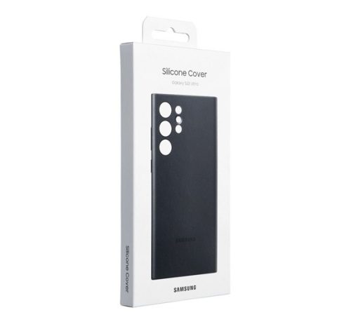 Samsung Galaxy S22 Ultra Silicone Cover, gyári szilikon tok, fekete, EF-PS908TB