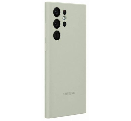 Samsung Galaxy S22 Ultra Silicone Cover, gyári szilikon tok, zöld, EF-PS908TM