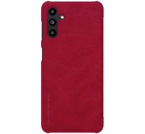 Nillkin Qin Samsung Galaxy A13 5G bőr  flip tok, piros
