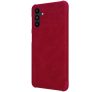 Nillkin Qin Samsung Galaxy A13 5G bőr  flip tok, piros
