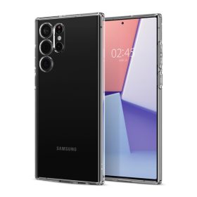   Spigen Liquid Crystal Samsung Galaxy S22 Ultra tok,Crystal Clear, átlátszó