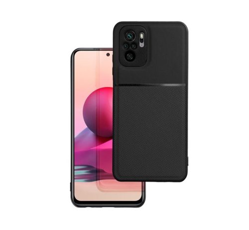 Forcell Noble hátlap tok, Xiaomi Redmi Note 10/10S, fekete