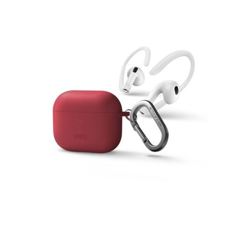 Uniq Nexo Apple Airpods (3. gen) tok fülkampóval, korall