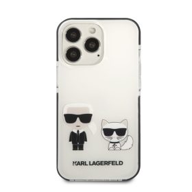   Karl Lagerfeld Karl and Choupette TPE hátlap tok Apple iPhone 13 Pro Max, fehér