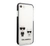 Karl Lagerfeld Karl and Choupette TPE hátlap tok Apple iPhone SE 2022/2020/8/7, fehér