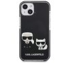 Karl Lagerfeld Karl and Choupette TPE hátlap tok Apple iPhone 13, fekete
