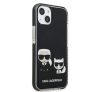 Karl Lagerfeld Karl and Choupette TPE hátlap tok Apple iPhone 13 mini, fekete