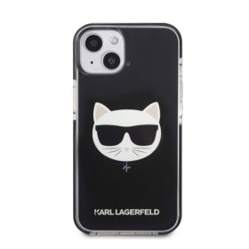   Karl Lagerfeld Choupette Head TPE szilikon hátlap tok Apple iPhone 13 mini, fekete