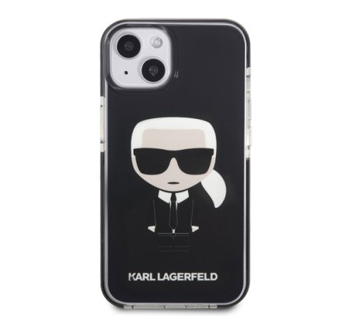 Karl Lagerfeld Ikonik hátlap tok Apple iPhone 13 mini, fekete