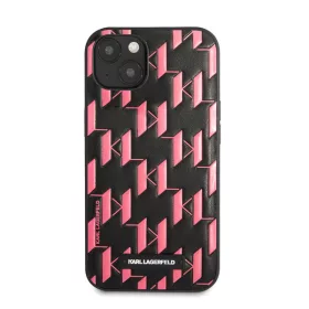   Karl Lagerfeld Monogram Plaque hátlap tok Apple iPhone 13 mini, rózsaszín