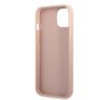 Guess Saffiano Double Card Apple iPhone 13 mini bőr hátlap tok, rózsaszín