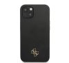 Guess 4G Silicone Metal Logo Apple iPhone 13 mini hátlap tok, fekete
