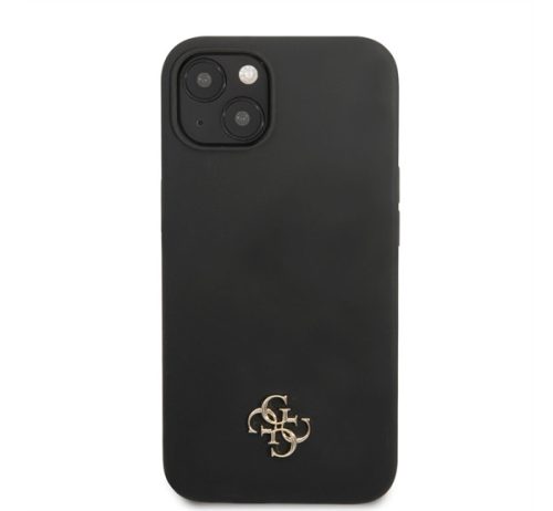 Guess 4G Silicone Metal Logo Apple iPhone 13 mini hátlap tok, fekete