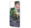Guess Liquid Glitter Flower Apple iPhone 13 mini hátlap tok, kék