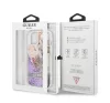 Guess Liquid Glitter Flower Apple iPhone 13 mini hátlap tok, lila