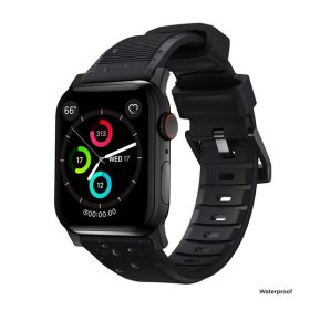Nomad Rugged Apple Watch 42/44/45/49mm szíj, fekete