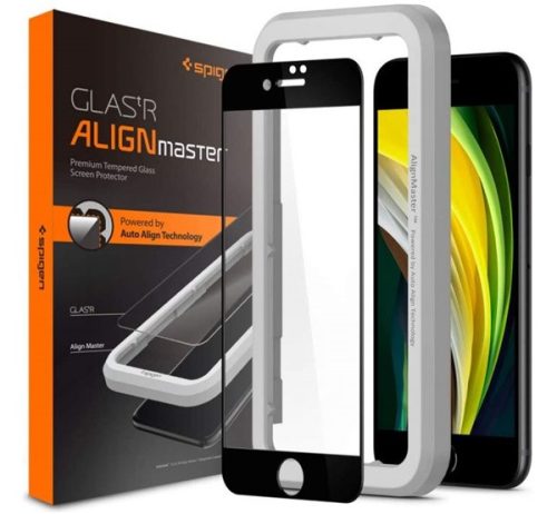 Spigen AlignMaster Glas.tR Apple iPhone SE 2022/2020/8/7 Tempered kijelzővédő fólia