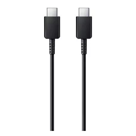 Samsung EP-DN975BBE kompatibilis USB-C / USB-C töltő- és adatkábel, 1m, 5A, fekete, Eco csomagolás