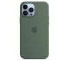 Apple iPhone 13 Pro Max MagSafe-rögzítésű szilikon tok, eukaliptusz