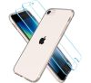 Spigen Crystal Pack Apple iPhone SE 2022/2020/8/7 Crystal Clear tok, átlátszó + Glas.tR tempered kijelzővédő fólia (2db)