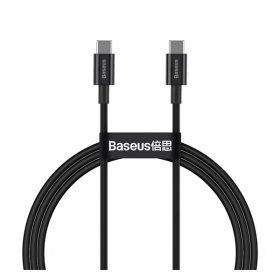   Baseus Superior USB-C / USB-C gyorstöltő töltő- és adatkábel, 1m, fekete