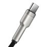 Baseus Cafule USB-C gyorstöltő töltő- és adatkábel, 0,25m, fekete