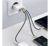 Baseus Compact gyorstöltő adapter 30W USB-C + 2XUSB-A, fehér