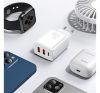 Baseus Compact gyorstöltő adapter 30W USB-C + 2XUSB-A, fehér