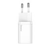Baseus Super-Si hálózati gyorstöltő adapter USB-C, 20W, fehér