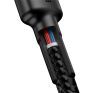 Baseus Cafule USB-C / USB-C gyorstöltő töltő- és adatkábel, 1m, szürke-fekete