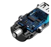 Baseus Square autós szivargyújtó gyorstöltő, 2xUSB, 30W, fekete