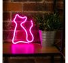 Forever Neon LED világítás, rózsaszín macska