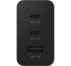 Samsung EP-T6530NBE Trio hálózati gyorstöltő USB-A+ 2xUSB-C, 65W, fekete