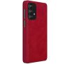 Nillkin Qin Samsung Galaxy A13 4G bőr  flip tok, piros