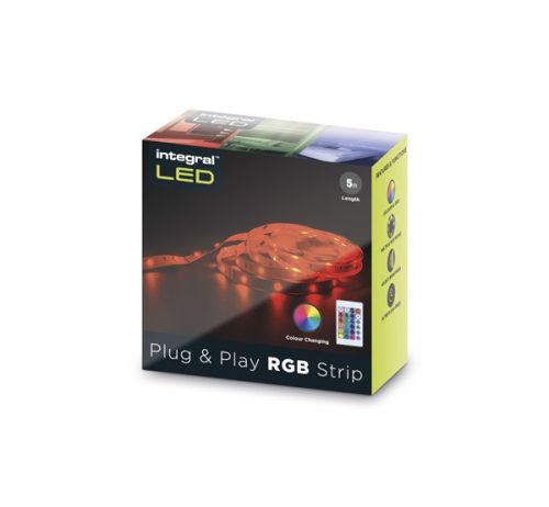 Integral RGB Plug&Play beltéri LED szalag, 5m