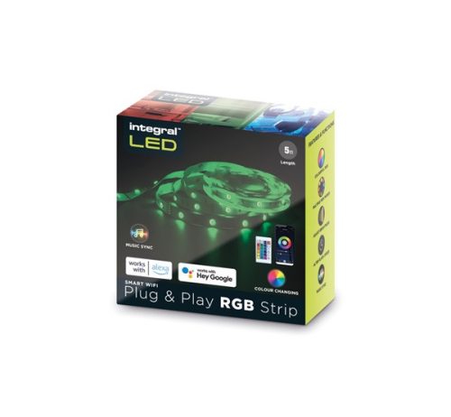 Integral RGB Plug&Play beltéri okos LED szalag, 5m