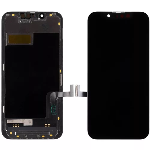 Apple iPhone 13 mini kompatibilis LCD kijelző érintőpanellel, OEM jellegű, fekete, Grade S+