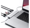 Satechi Pro Hub Max MacBook Pro Hub, 4k 60Hz HDMI, USB4 , Type-C, jack, Gigabit Ethernet és kártyaolvasó, ezüst